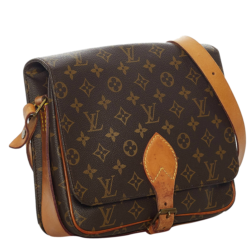 

Louis Vuitton Monogram Canvas Cartouchiere GM Bag, Brown