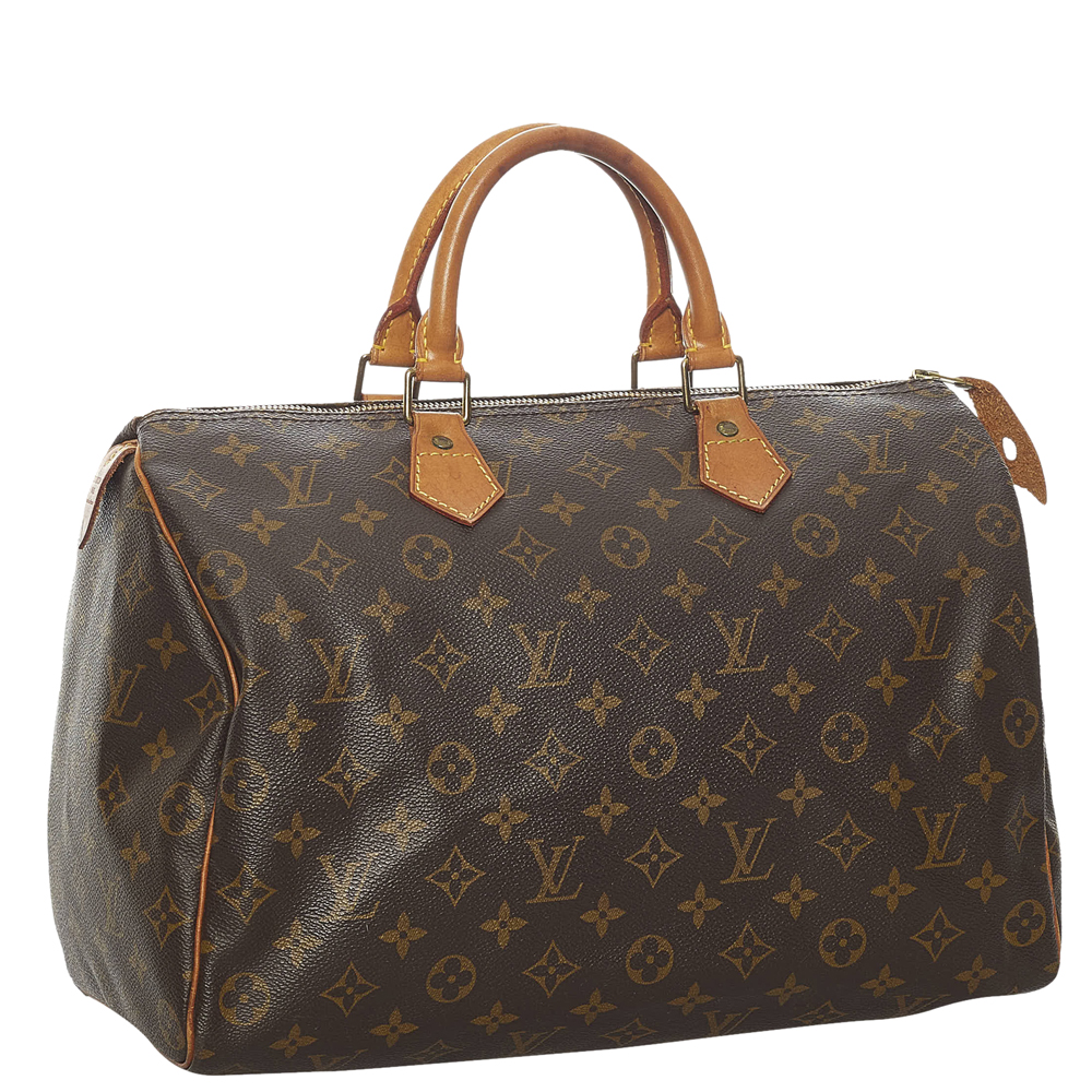 

Louis Vuitton Brown Monogram Canvas Speedy 30 Top Handle Bag