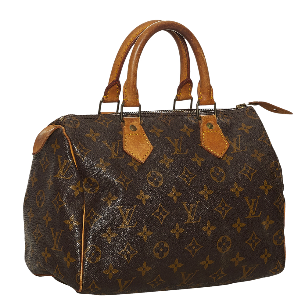 

Louis Vuitton Brown Monogram Canvas Speedy 25 Top Handle Bag