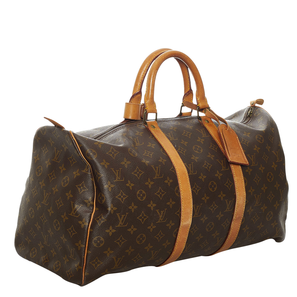 

Louis Vuitton Monogram Canvas Keepall 50 Bag, Brown