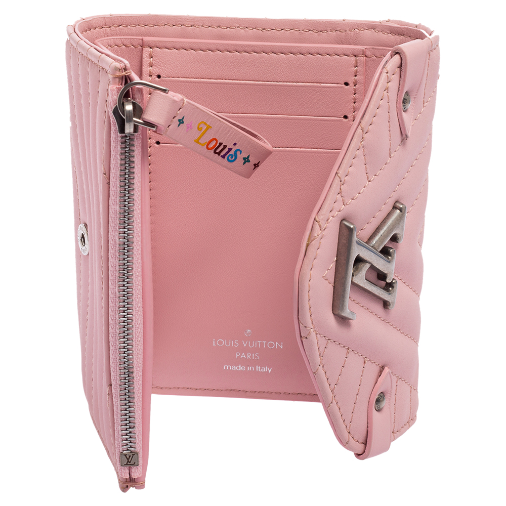 

Louis Vuitton Smoothie Pink Leather New Wave Compact Wallet