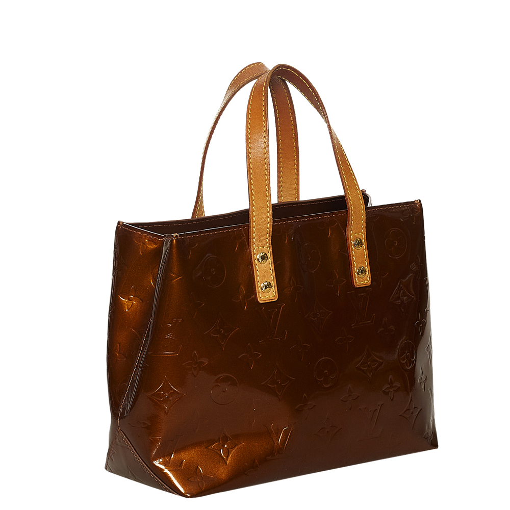 

Louis Vuitton Brown Vernis Leather Reade PM Tote Bag