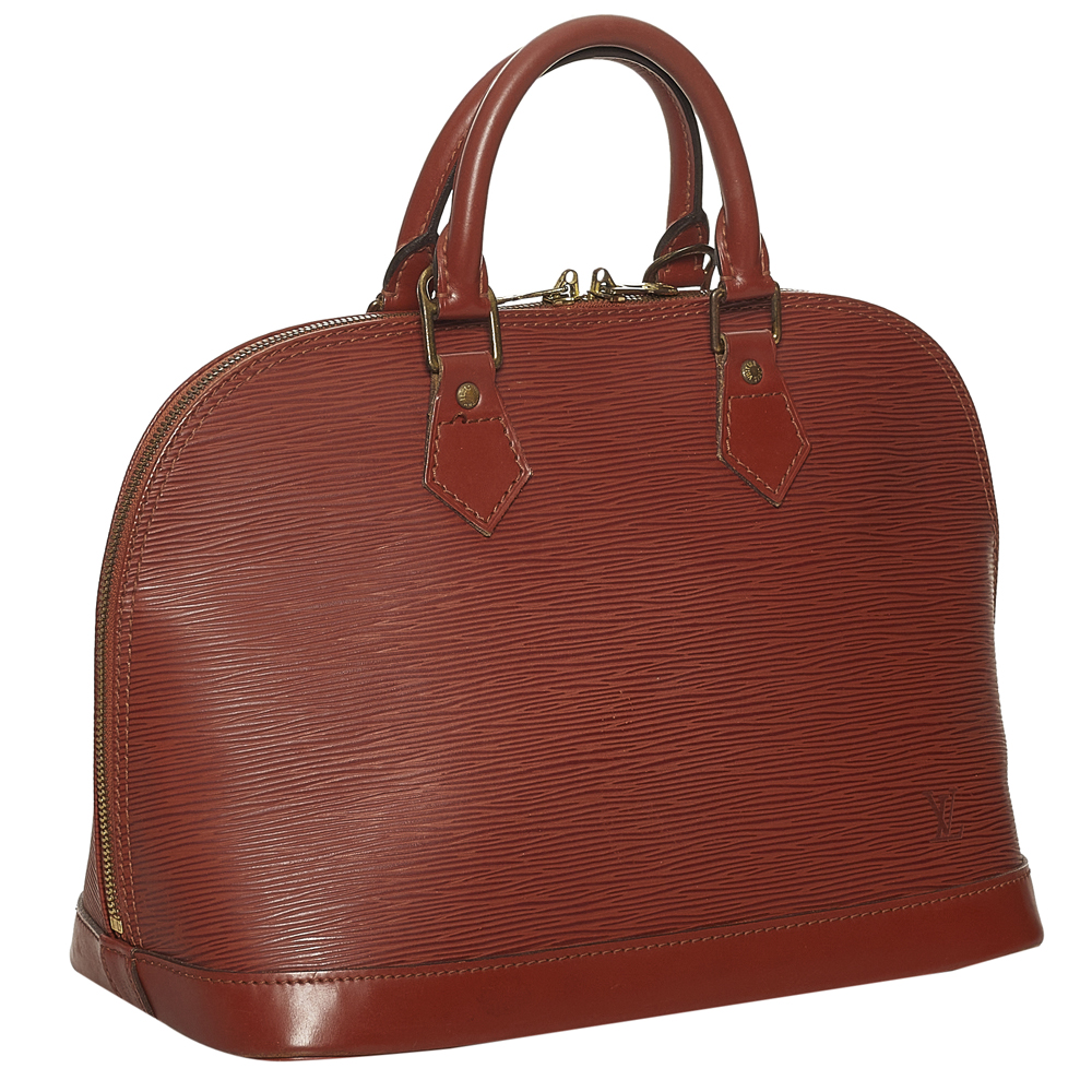 

Louis Vuitton Brown Epi Leather Alma PM Bag