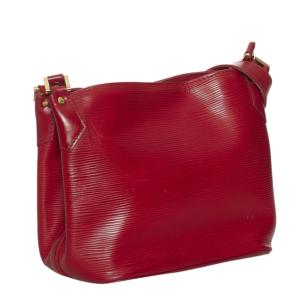 

Louis Vuitton Red Epi Leather Mandara PM Shoulder Bag