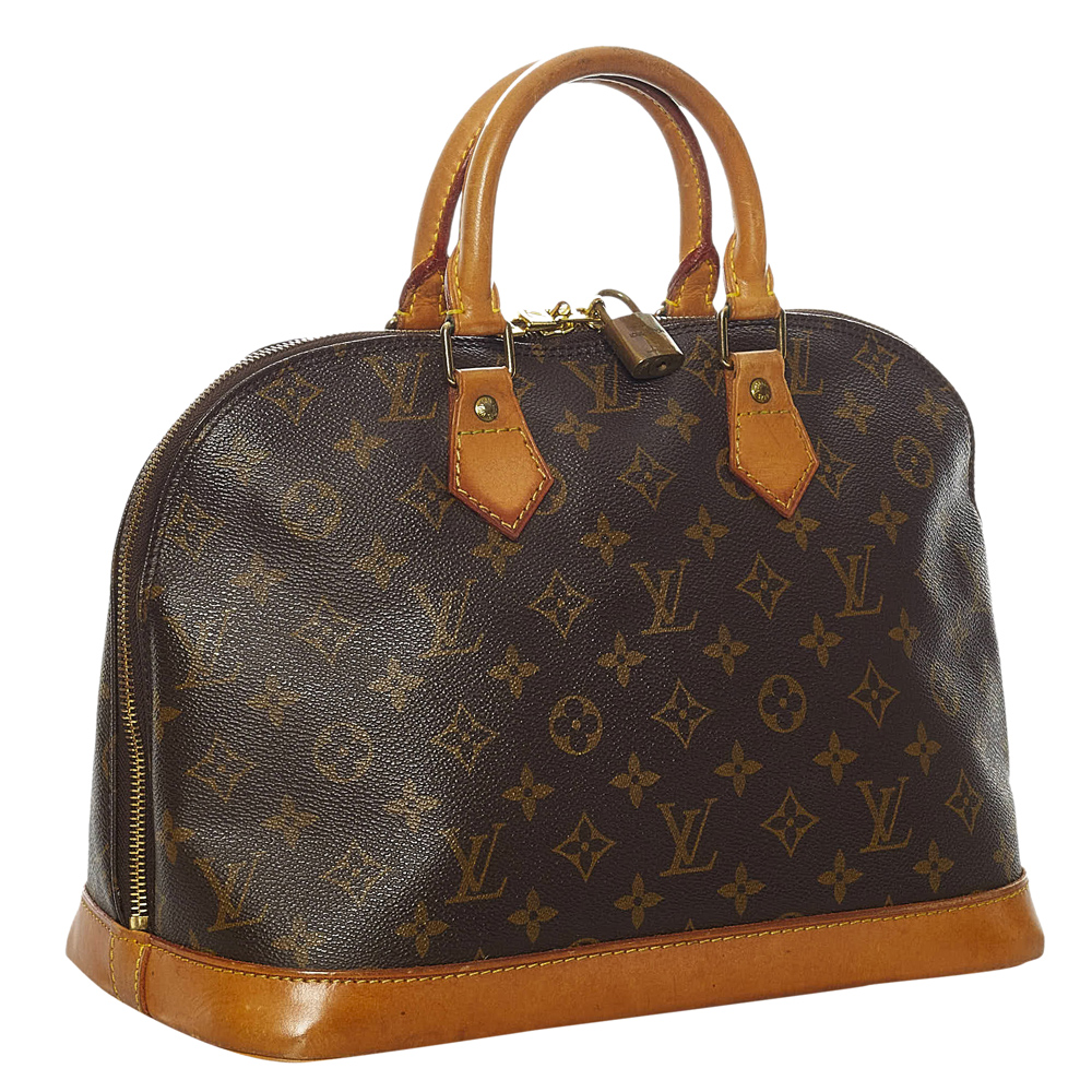 

Louis Vuitton Monogram Canvas Alma PM Bag, Brown