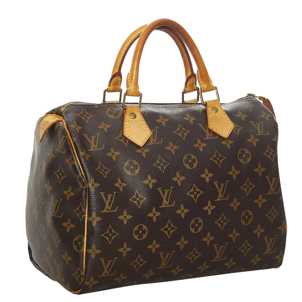 

Louis Vuitton Brown Monogram Canvas Speedy 30 Top Handle Bag