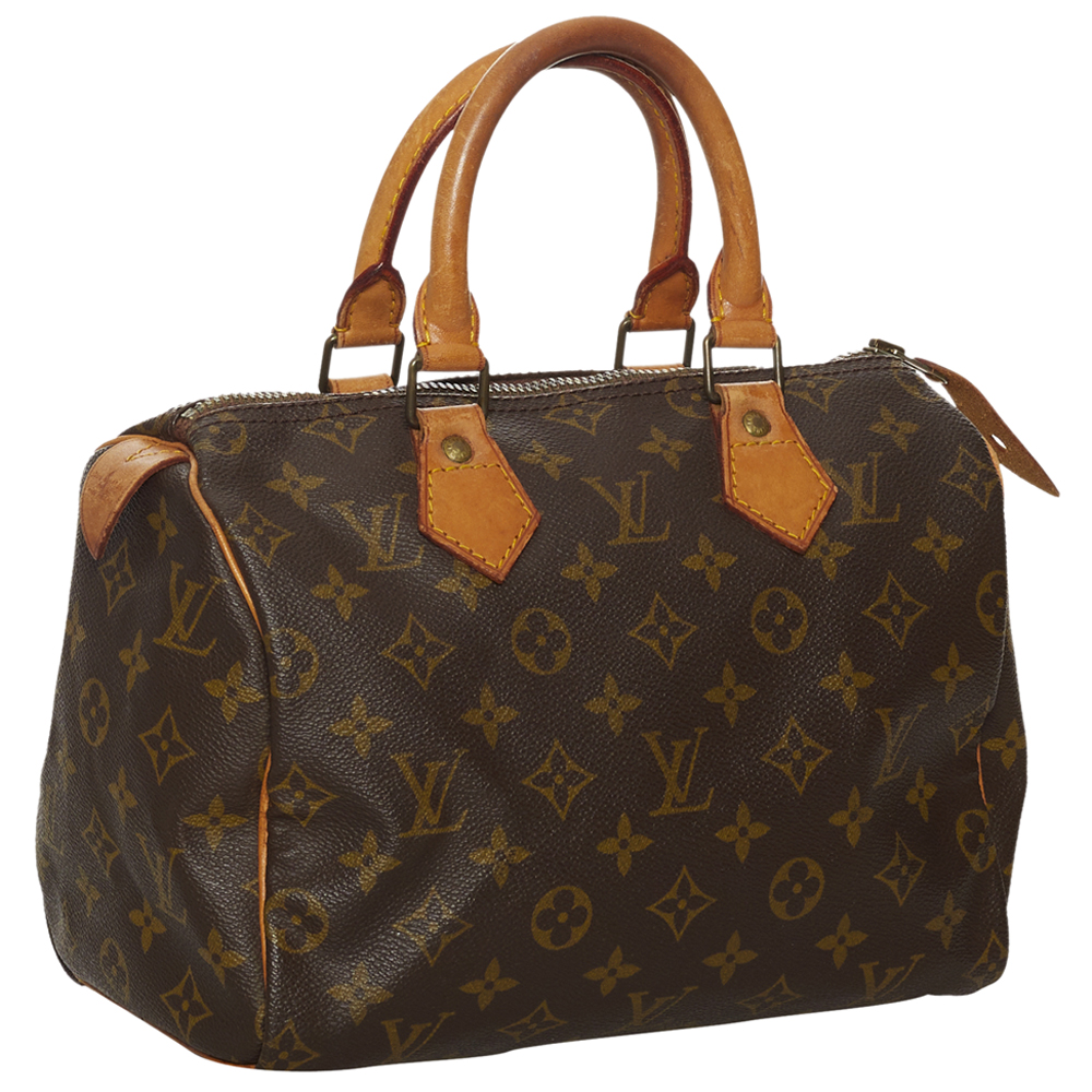 

Louis Vuitton Brown Monogram Canvas Speedy 25 Top Handle Bag