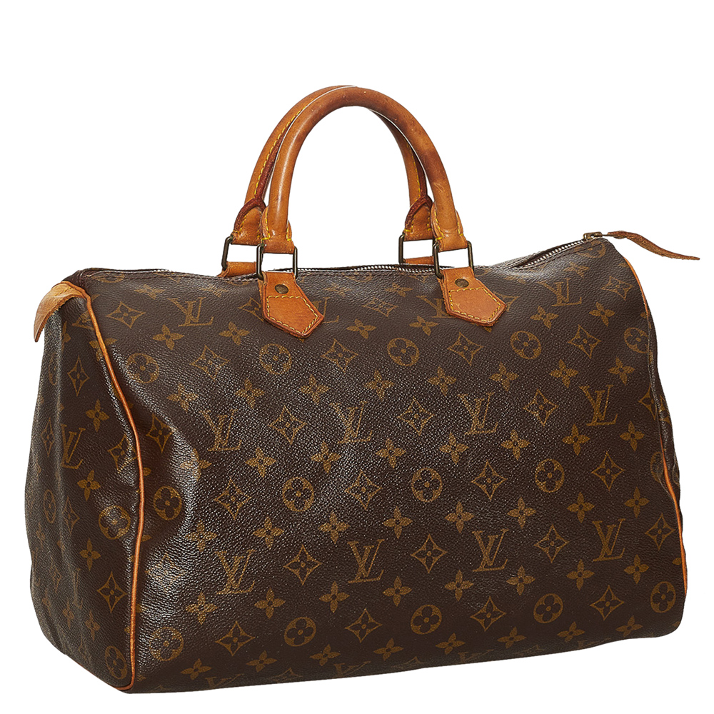 

Louis Vuitton Brown Monogram Canvas Speedy 30 Top Handle Bag