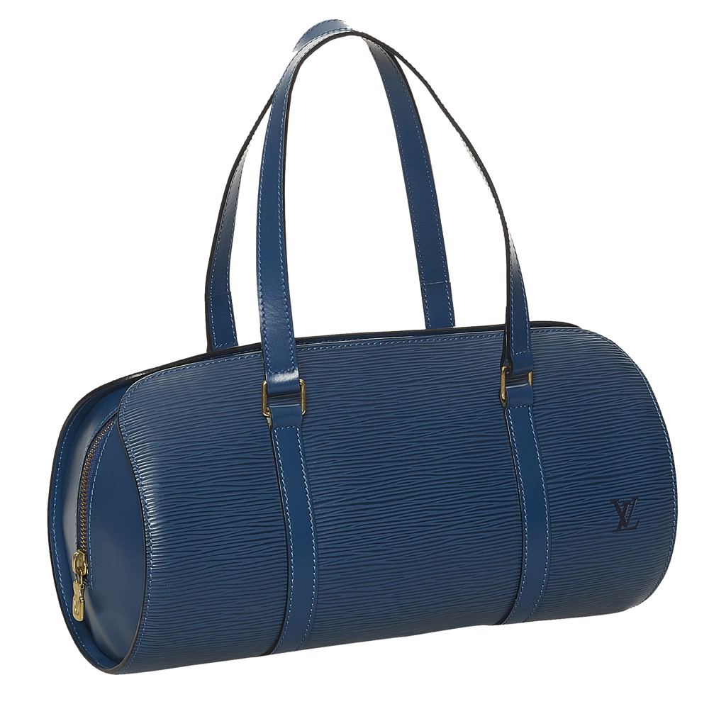 

Louis Vuitton Blue Epi Leather Soufflot Satchel