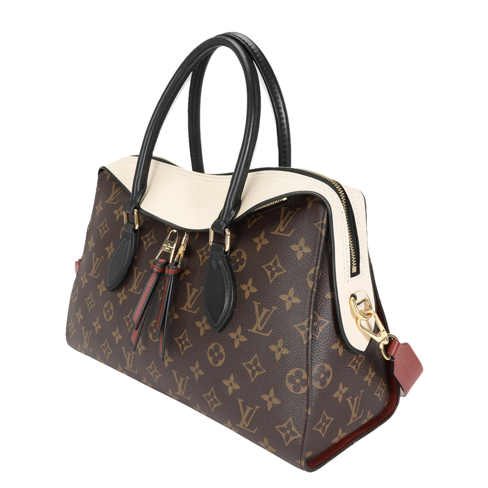 

Louis Vuitton Monogram Canvas Leather Tuileries Satchel Bag, Beige