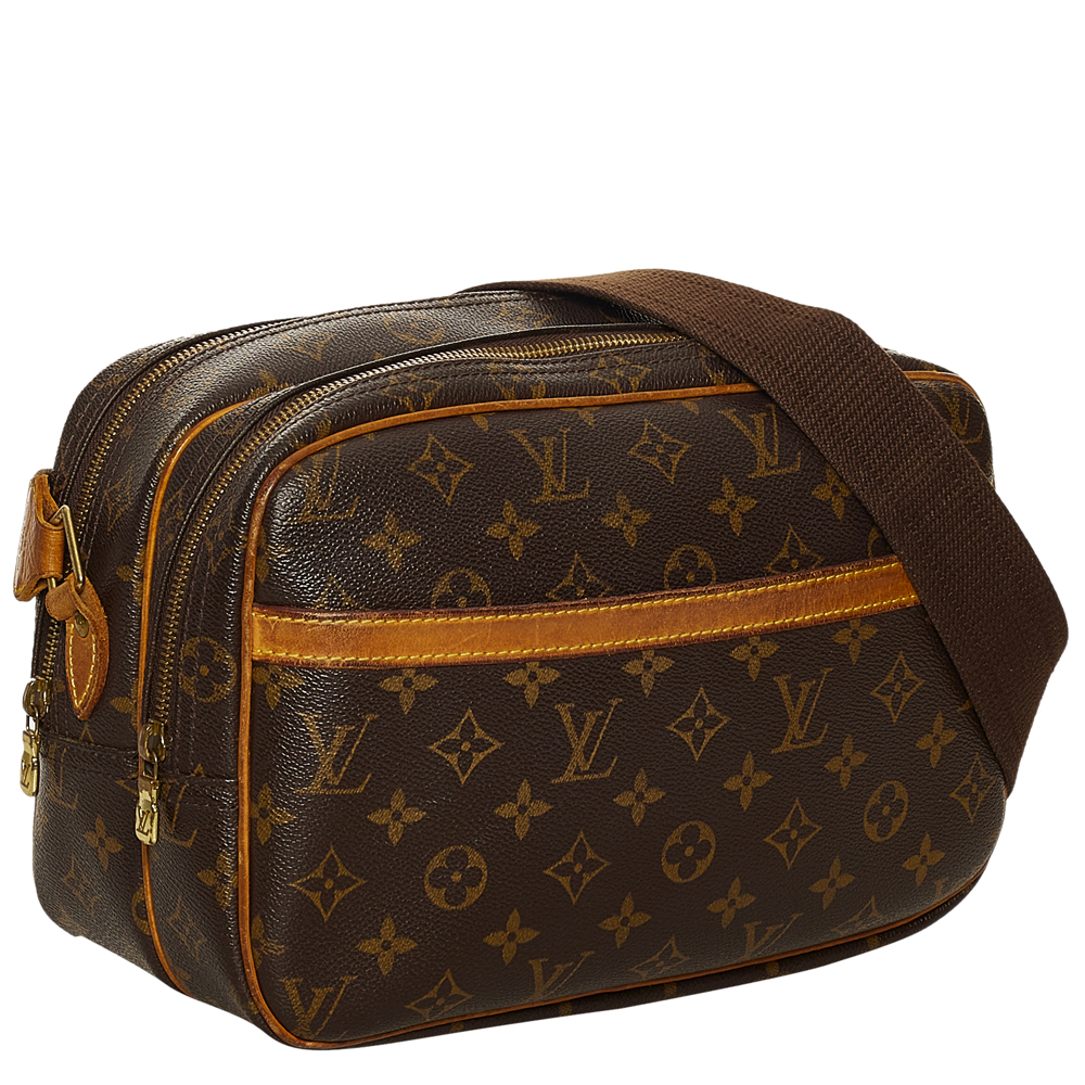 

Louis Vuitton Monogram Canvas Reporter PM Bag, Brown