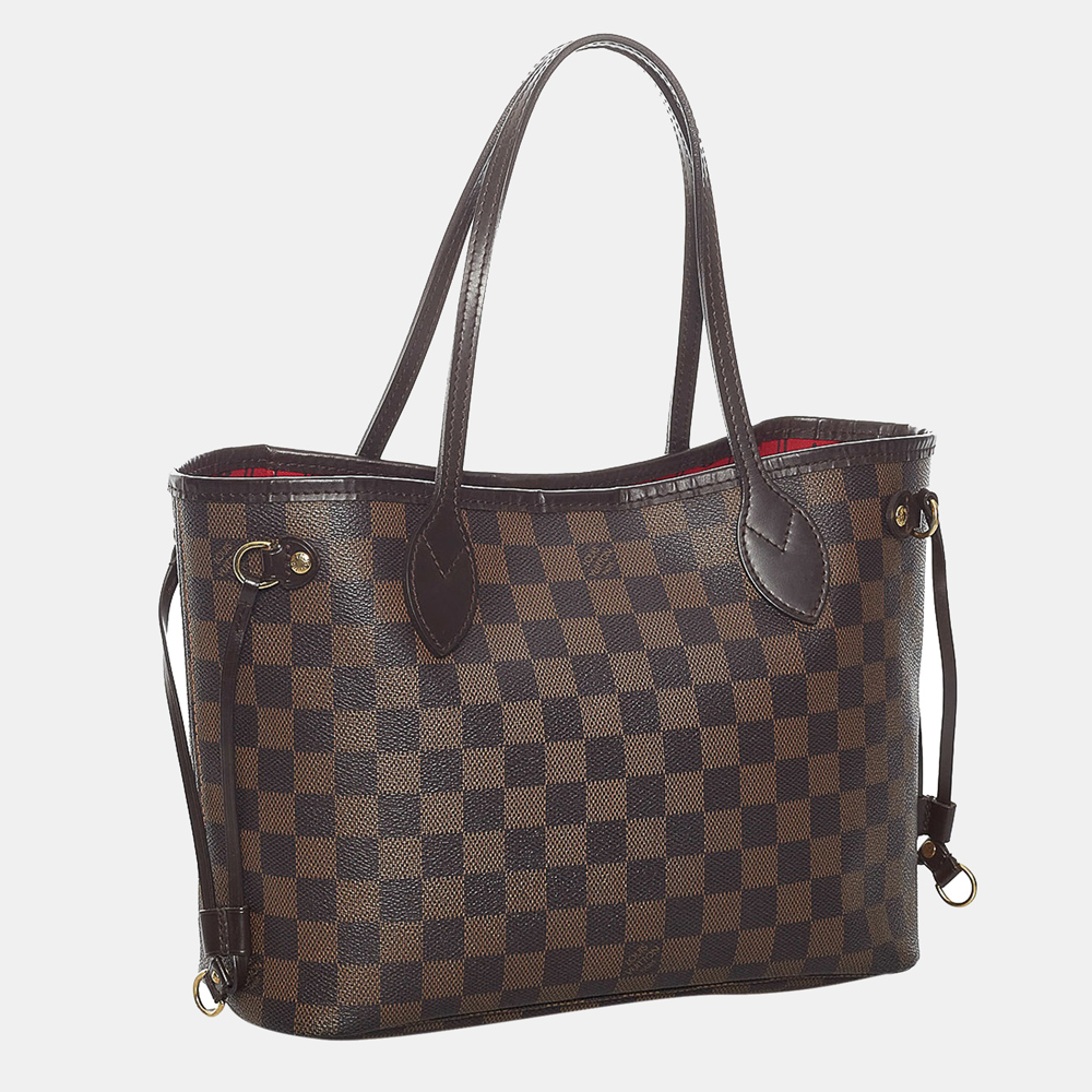 

Louis Vuitton Brown Damier Ebene Neverfull PM