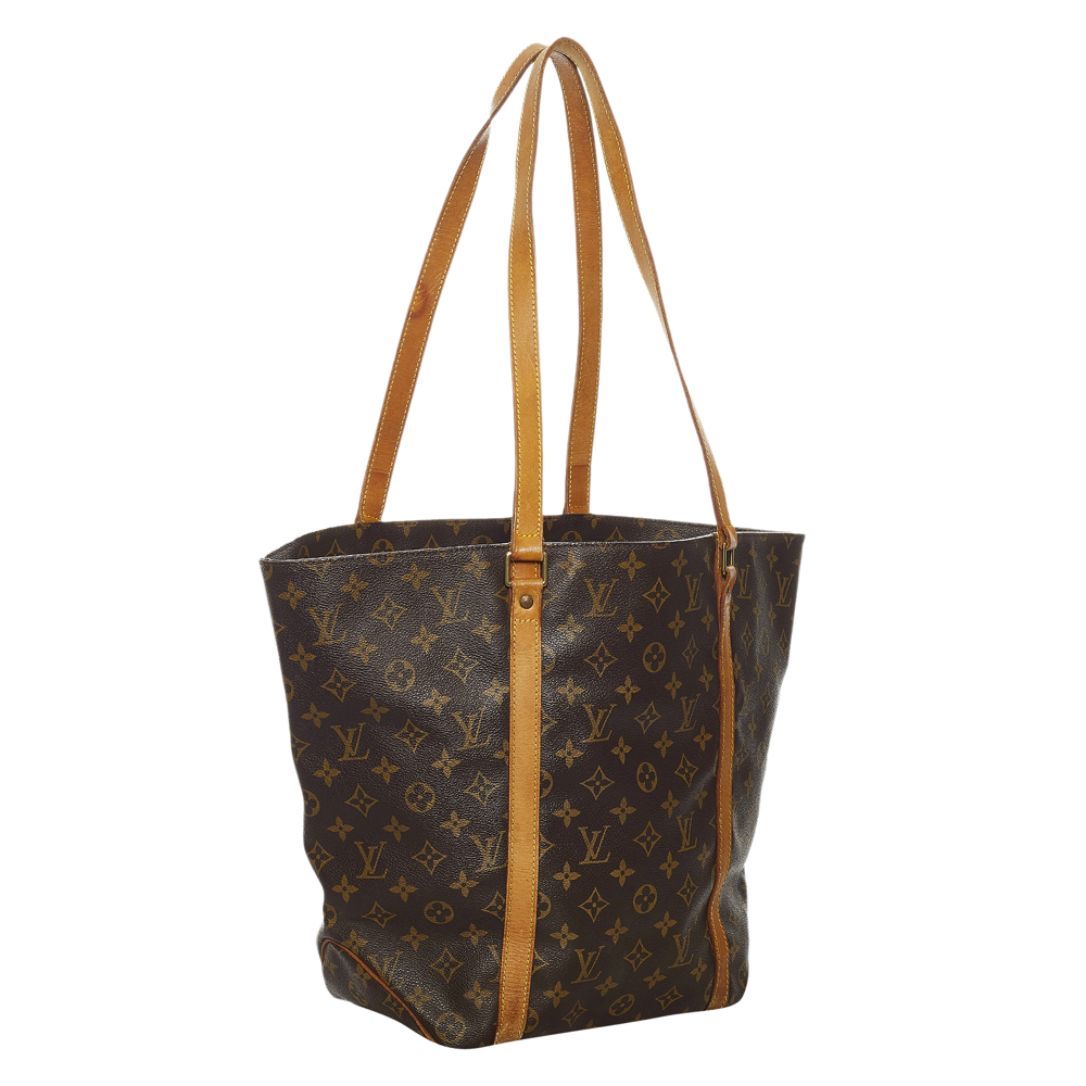 

Louis Vuitton Brown Monogram Canvas Sac Shopping Tote Bag