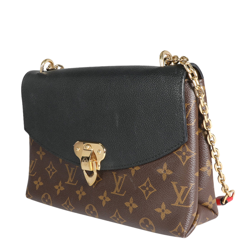 

Louis Vuitton Monogram Canvas Grained Leather Saint-Placide Bag, Brown