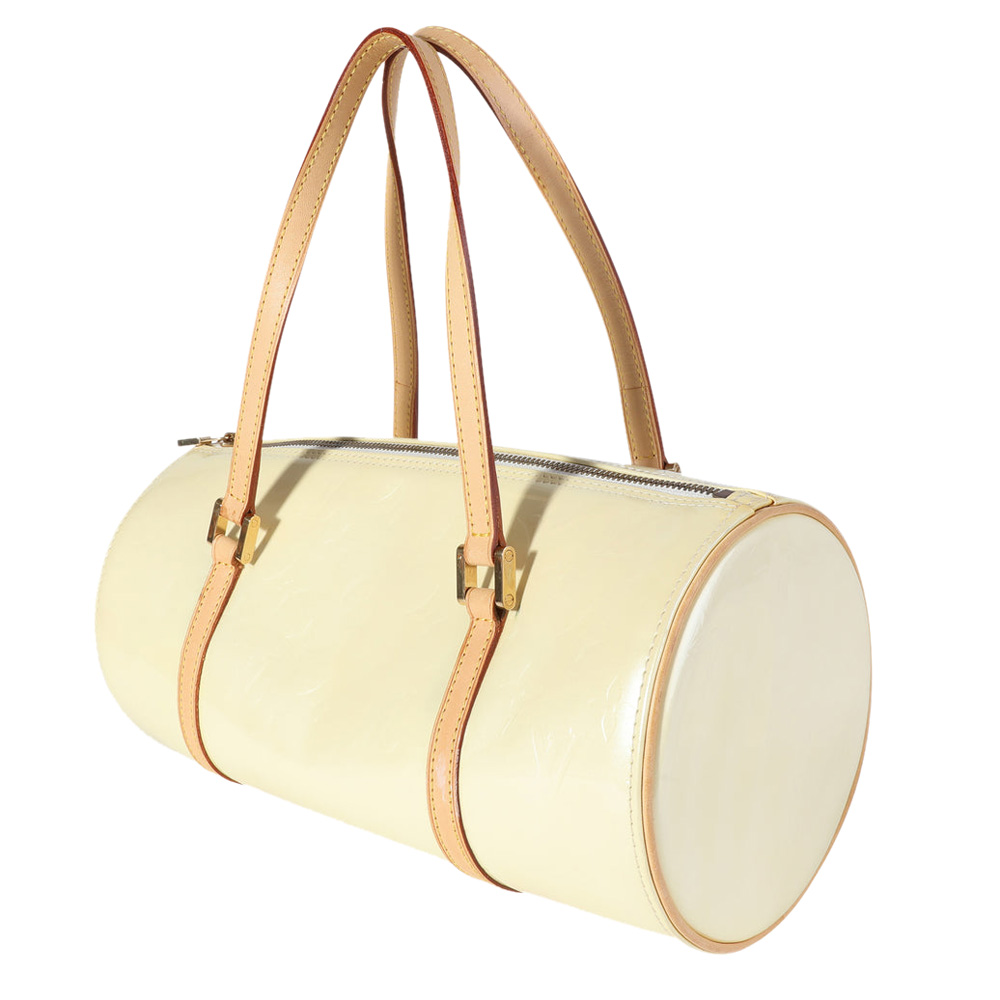 

Louis Vuitton Yellow Patent Leather Vernis Bedford Shoulder Bag, Beige