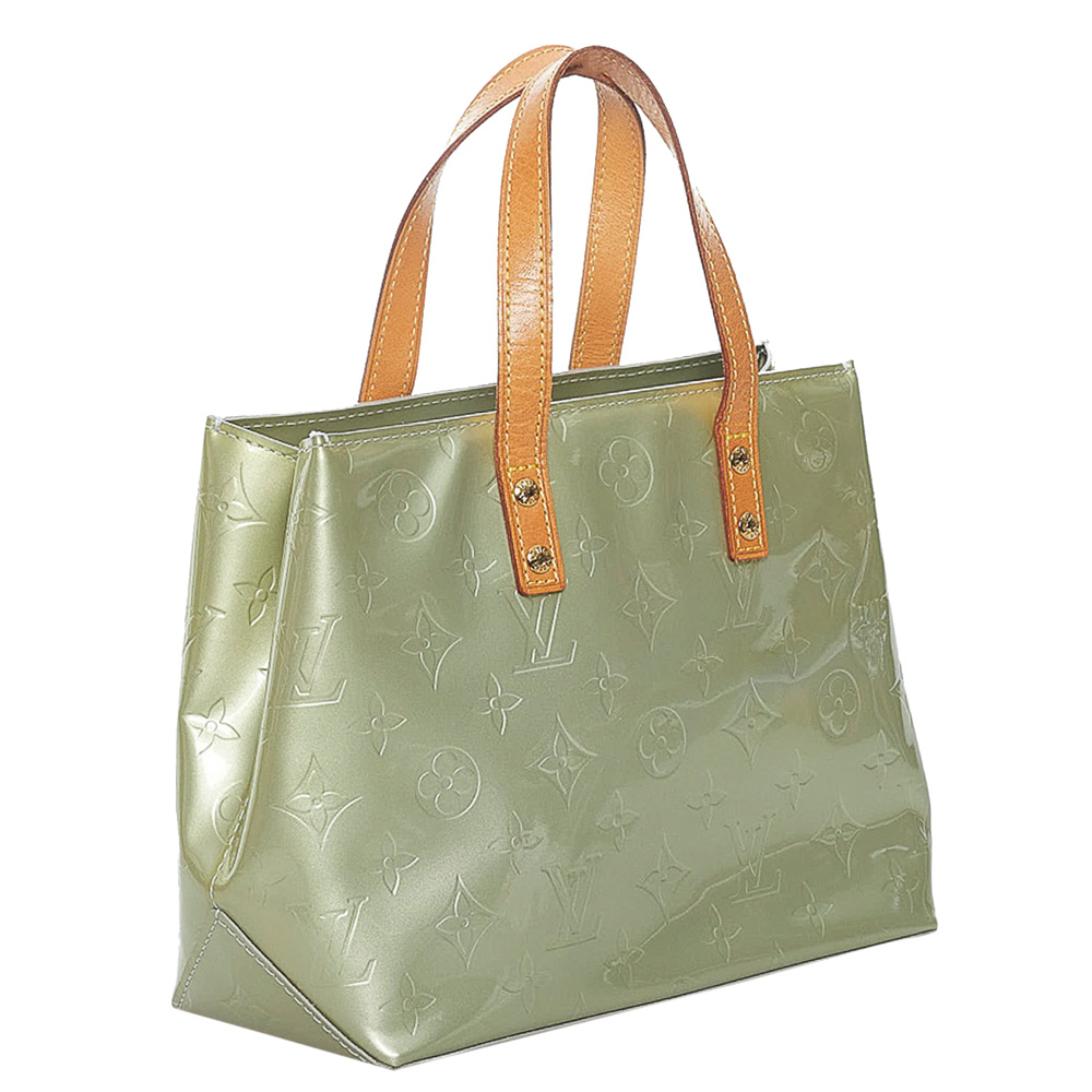 

Louis Vuitton Green Vernis Leather Reade PM Tote Bag, Brown