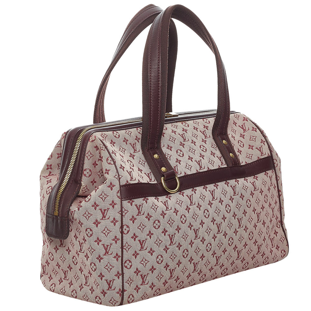 

Louis Vuitton Pink Monogram Mini Lin Canvas Josephine GM Bag, Brown