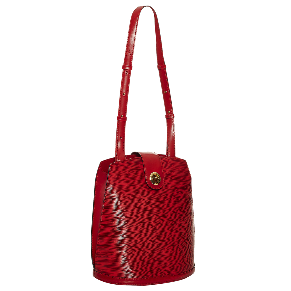 

Louis Vuitton Red Epi Leather Cluny Shoulder Bag
