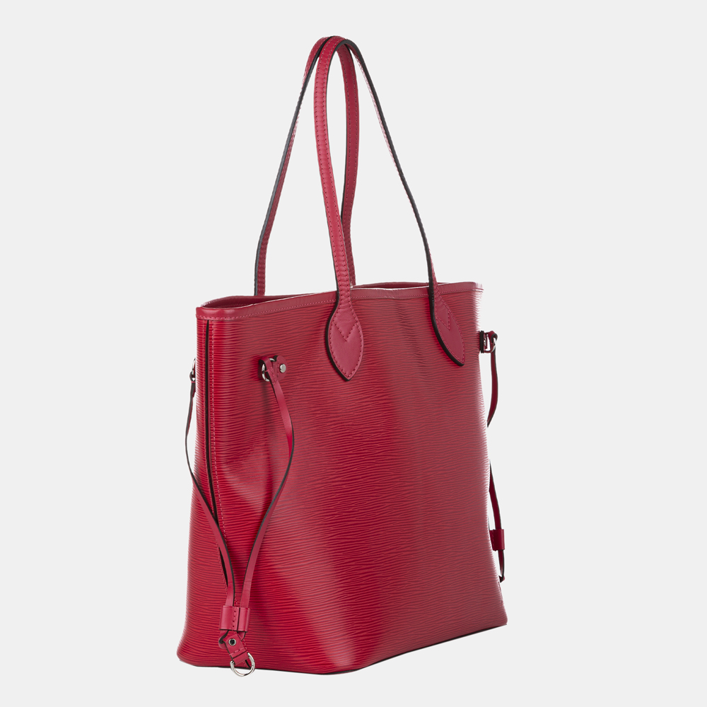 

Louis Vuitton Red Epi Leather Neverfull MM Tote Bag