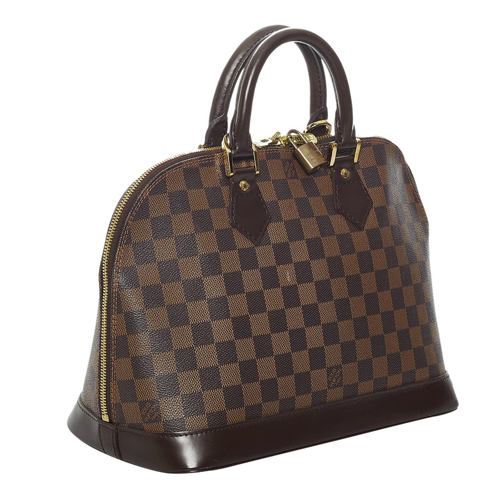 

Louis Vuitton Damier Ebene Canvas Alma PM Bag, Brown