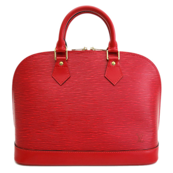 Pre Owned حقيبة لوي فيتون كاستيليان جلد إيبي ألما روج PM