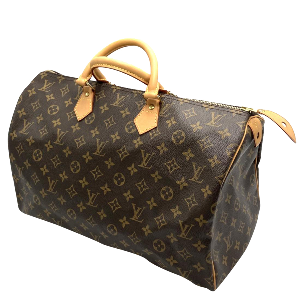 

Louis Vuitton Brown Monogram Canvas Speedy 40 Top Handle Bag