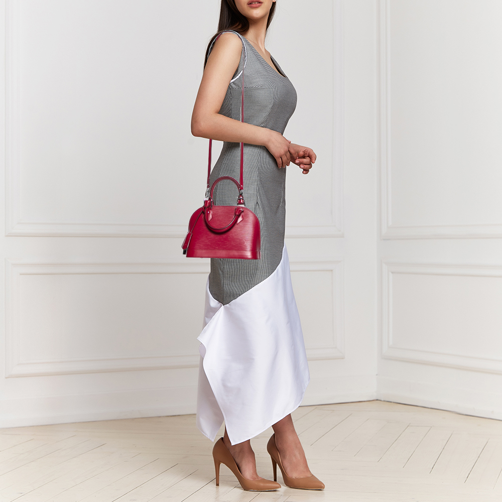 

Louis Vuitton Grenade Epi Leather Alma BB Bag, Pink