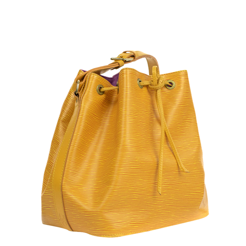 

Louis Vuitton Yellow Epi Leather Petit Noe Shoulder Bag
