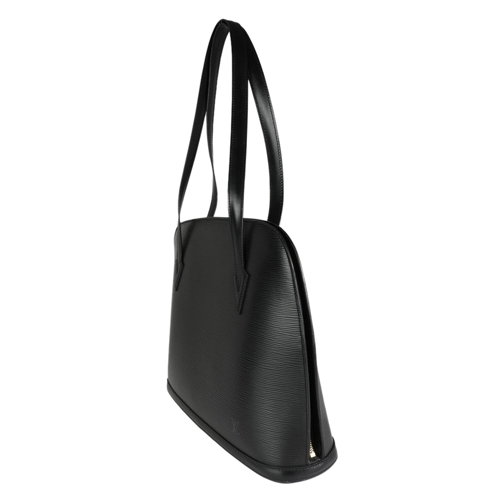 

Louis Vuitton Black Epi Leather Vintage Lussac Tote Bag
