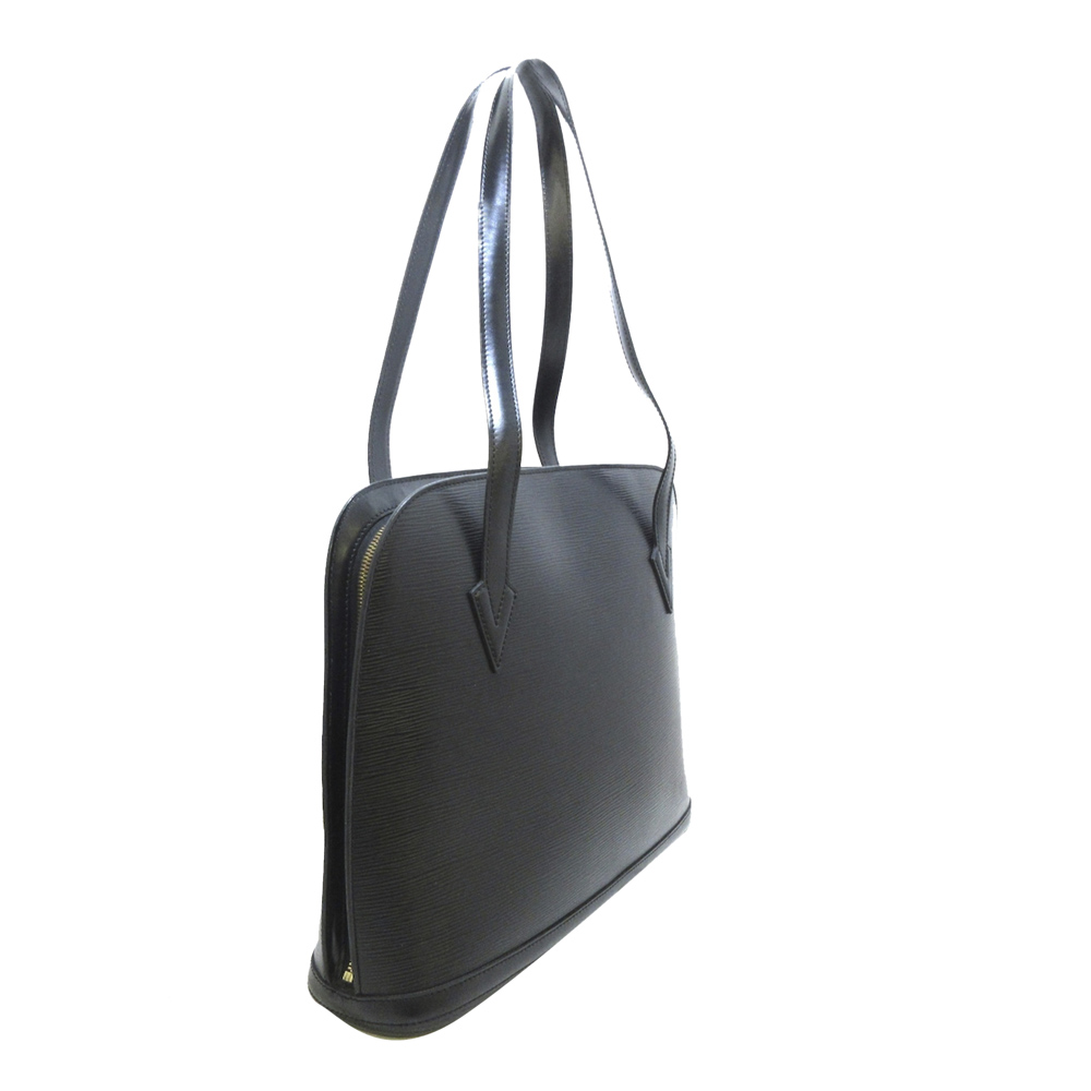 

Louis Vuitton Black Epi Leather Lussac Tote Bag
