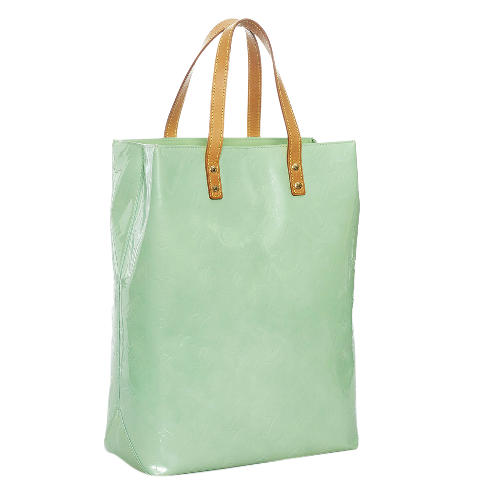 

Louis Vuitton Green Monogram Vernis Reade MM Bag