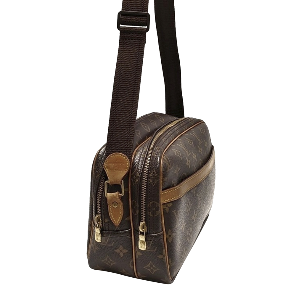 

Louis Vuitton Monogram Canvas Reporter PM Bag, Brown