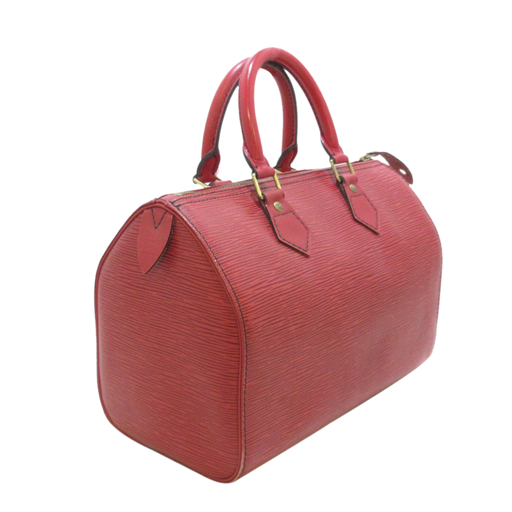 

Louis Vuitton Red Epi Leather Speedy 25 Top Handle Bag