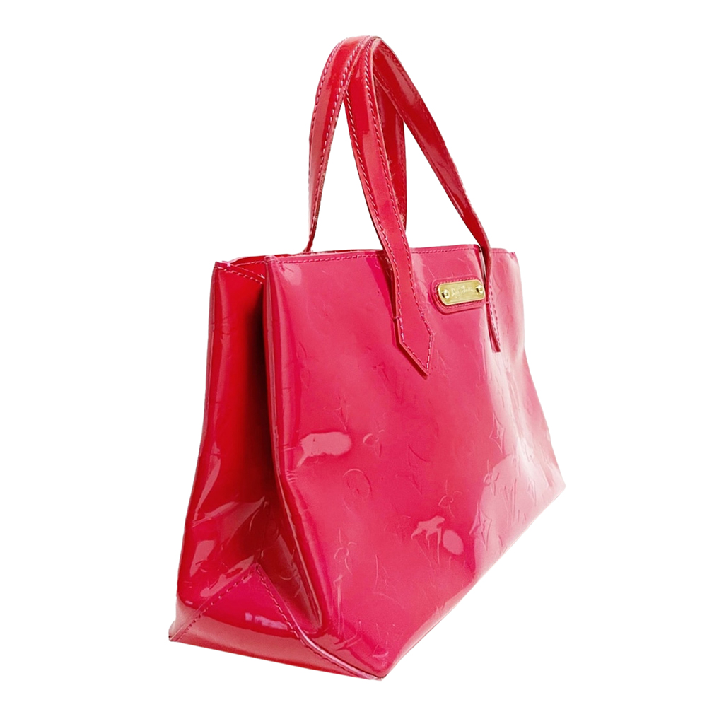 

Louis Vuitton Red Monogram Vernis Wilshire PM Bag