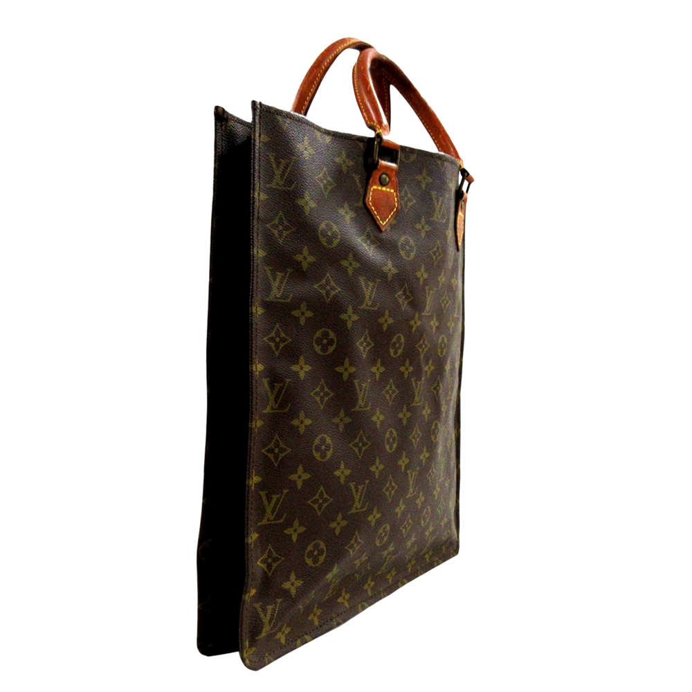 

Louis Vuitton Monogram Canvas Sac Plat Bag, Brown