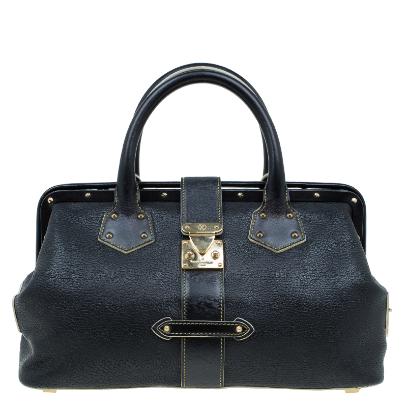 Louis Vuitton L'Ingenieux PM Black Leather Boston Bag