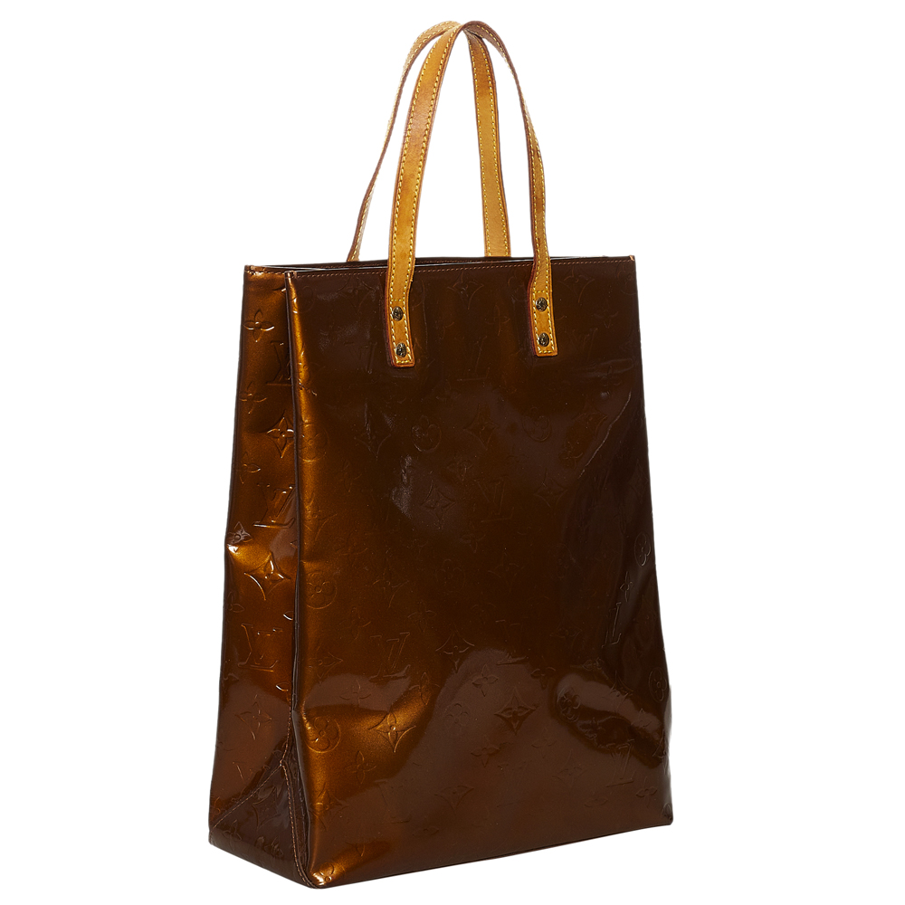 

Louis Vuitton Brown Monogram Vernis Reade MM Bag