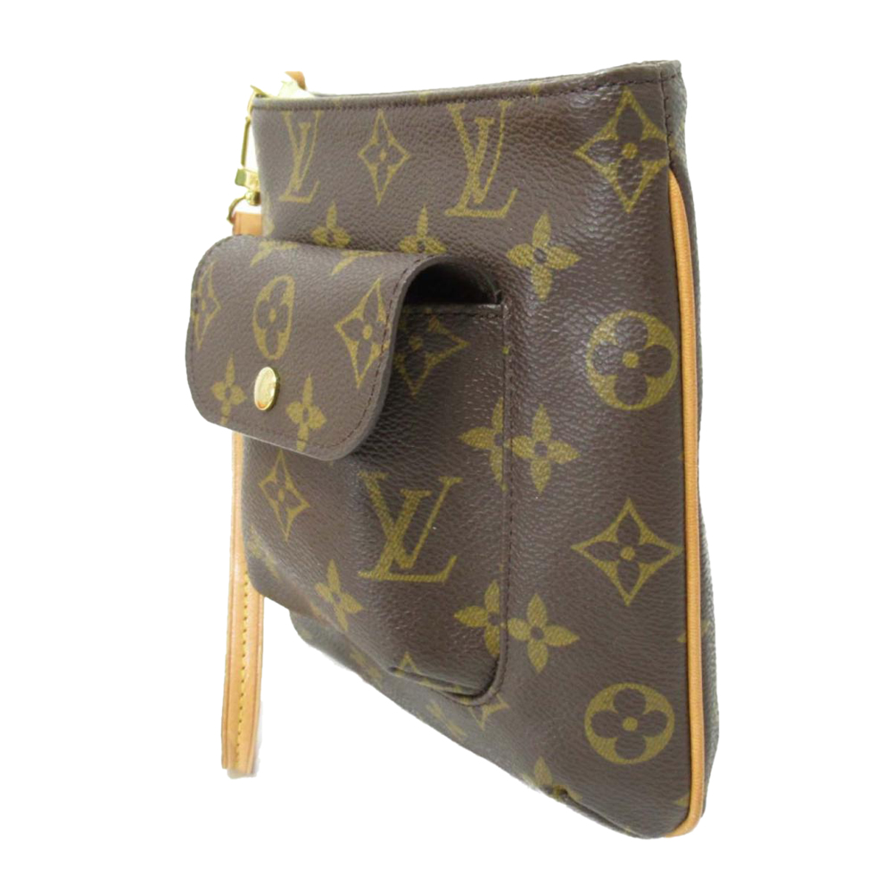 

Louis Vuitton Brown Monogram Coated Canvas Partition Clutch Bag