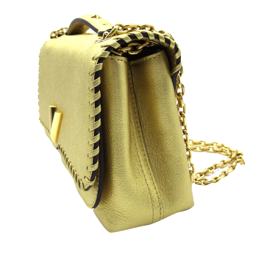 

Louis Vuitton Gold Calfskin Leather Very Chain Shoulder Bag