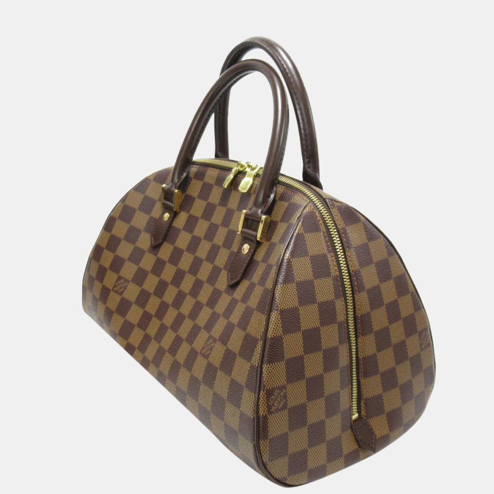 

Louis Vuitton Brown Damier Ebene Coated Canvas Rivera MM Top Handle Bag