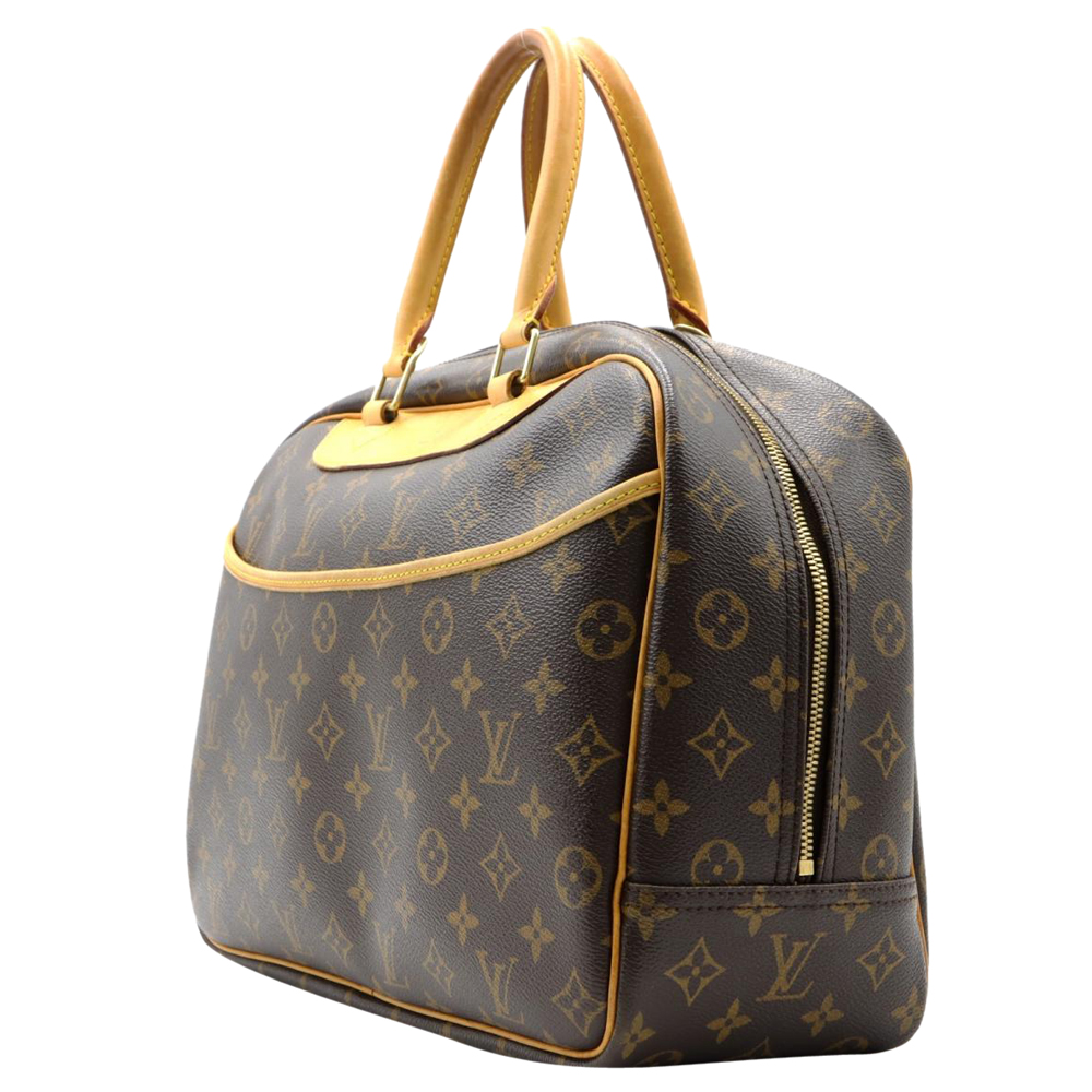 

Louis Vuitton Brown Monogram Coated Canvas Deauville Satchel Bag