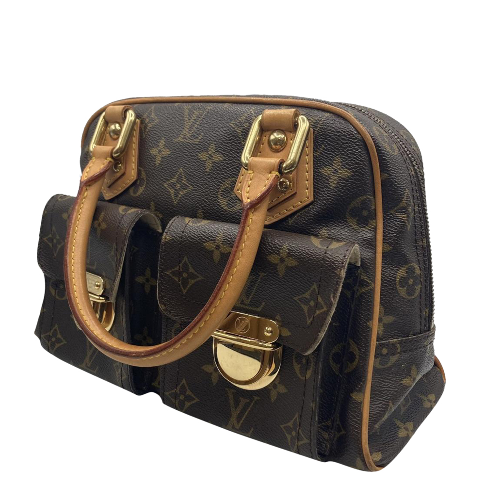 

Louis Vuitton Brown Monogram Coated Canvas Manhattan Satchel Bag