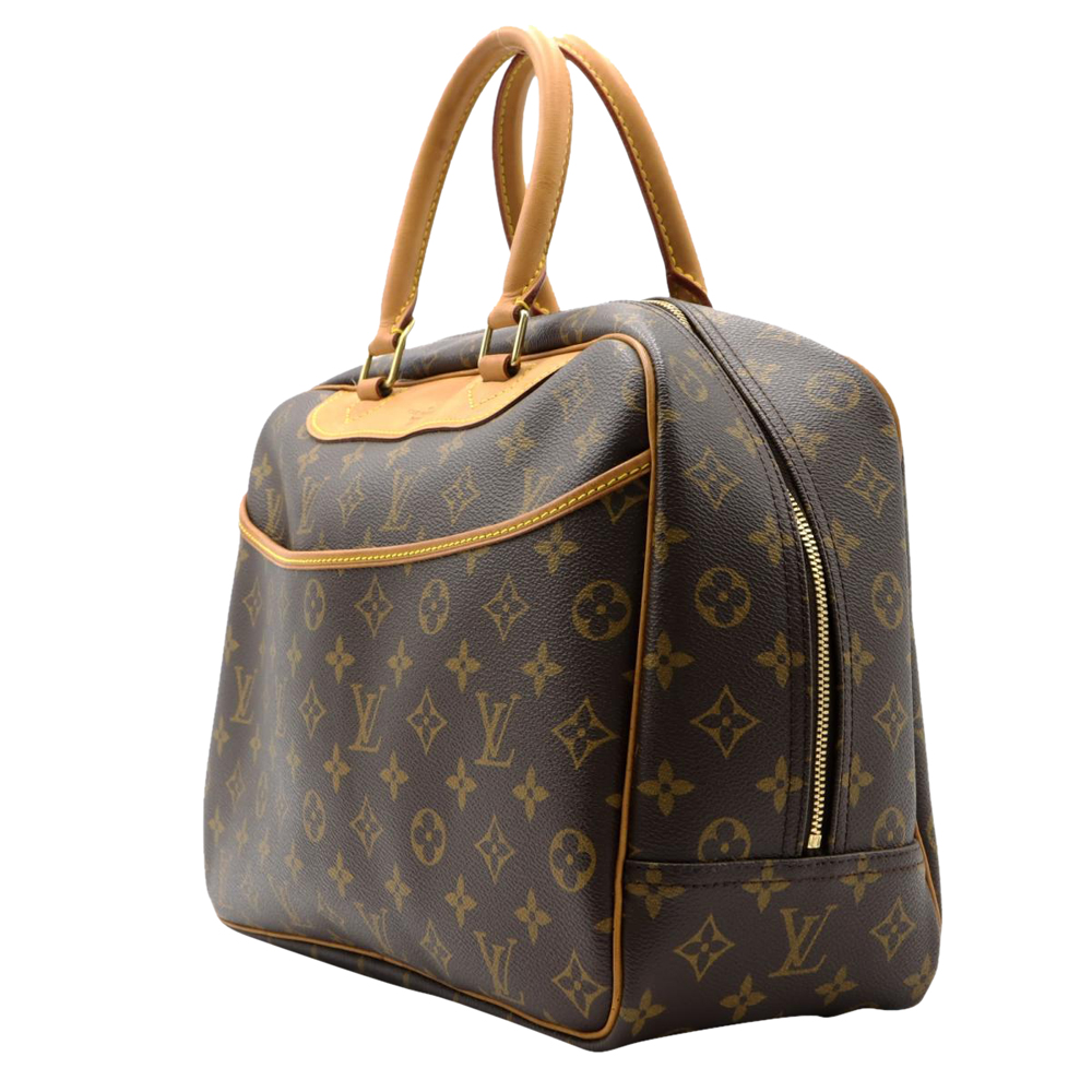 

Louis Vuitton Brown Monogram Coated Canvas Deauville Satchel Bag