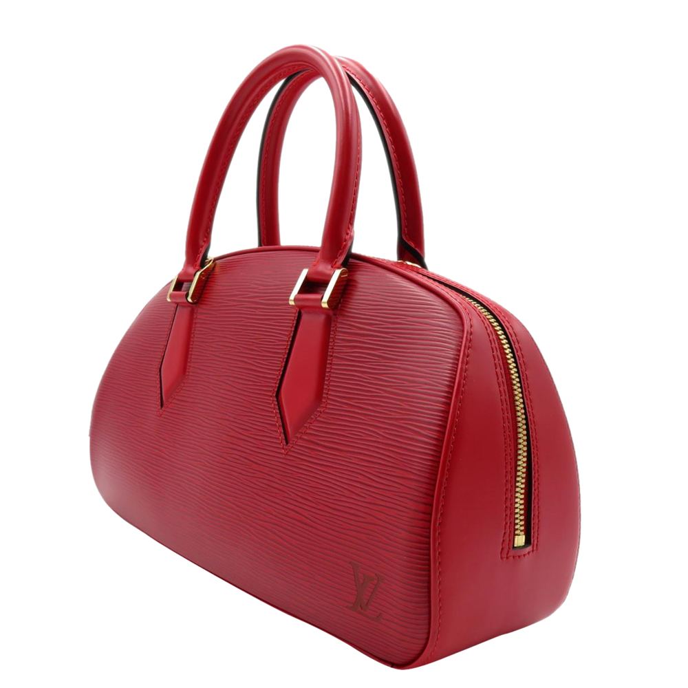 

Louis Vuitton Red Epi Leather Jasmin Satchel Bag