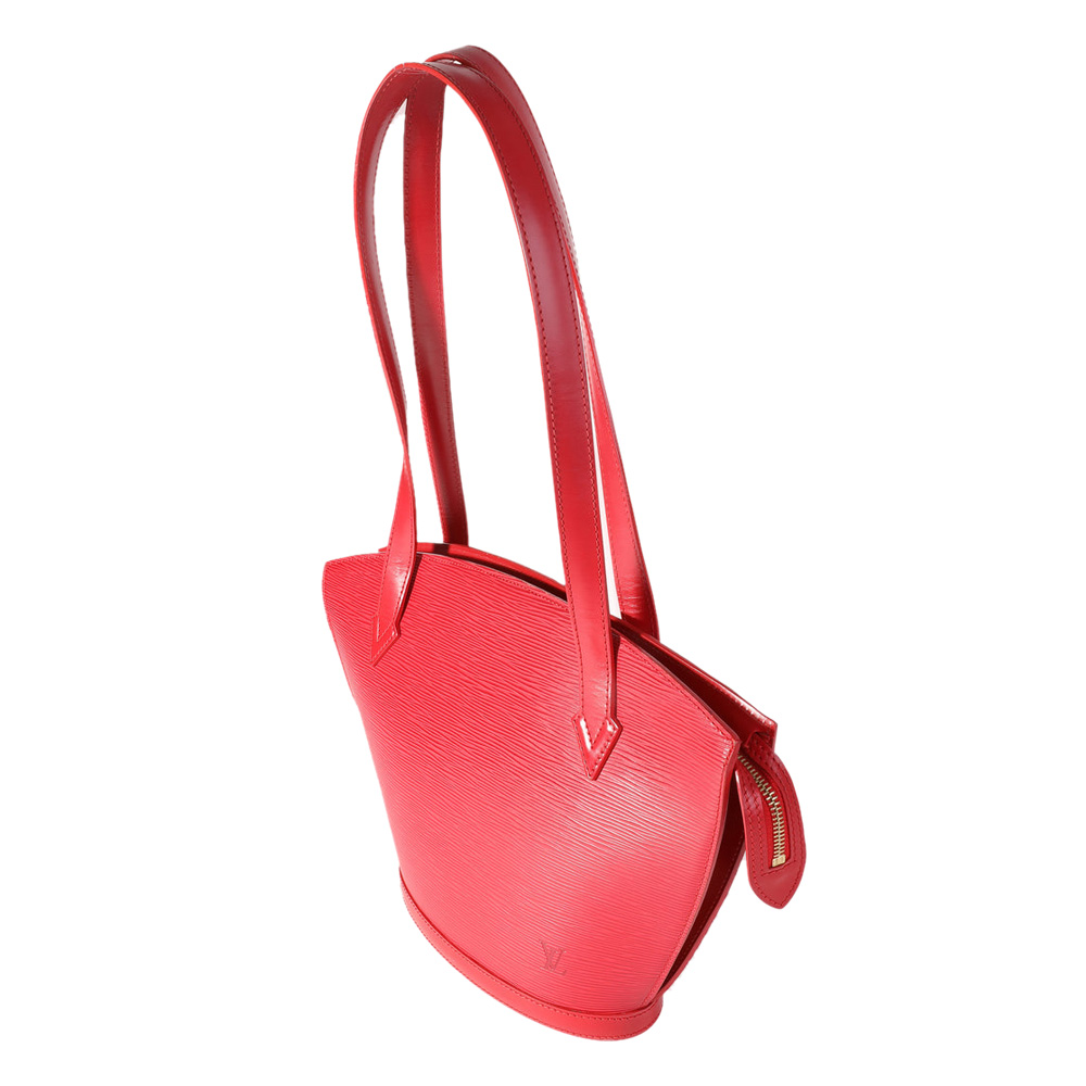 

Louis Vuitton Red Epi Leather Saint Jacques PM Shoulder Bag