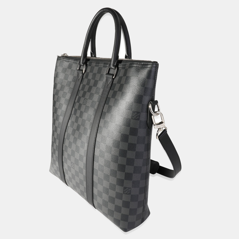 

Louis Vuitton Black Damier Graphite Canvas Tadao Tote Bag