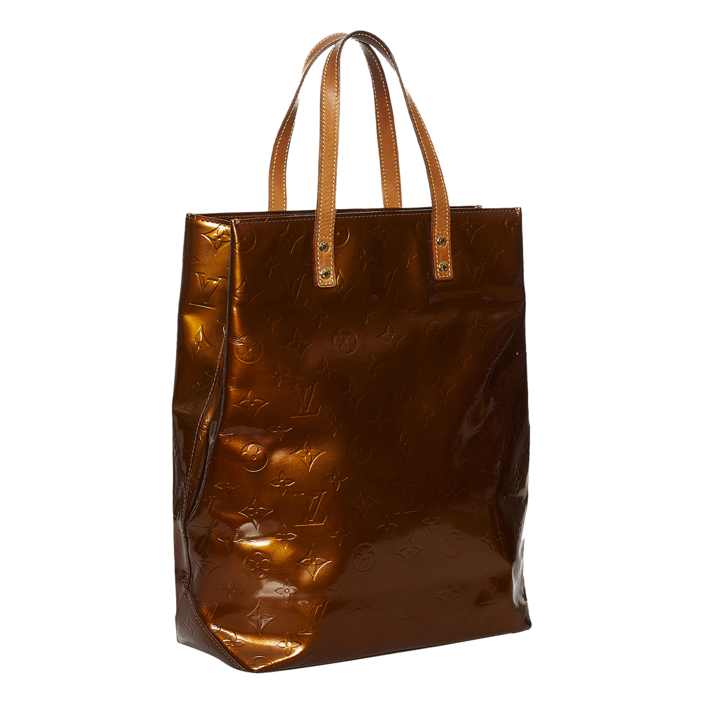 

Louis Vuitton Brown Vernis Leather Reade MM Tote Bag