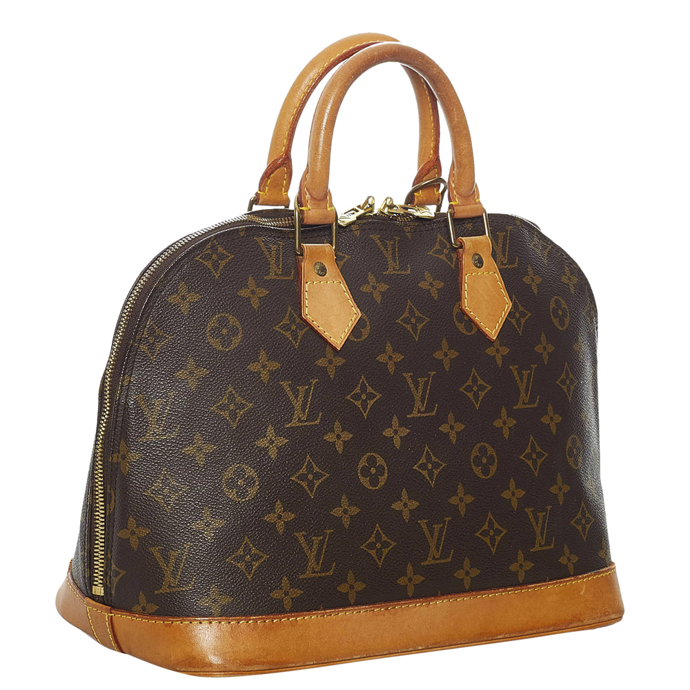 

Louis Vuitton Monogram Canvas Alma PM Bag, Brown