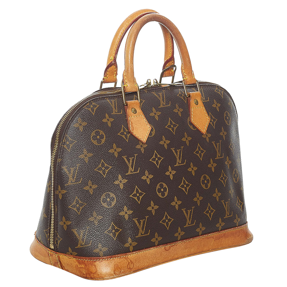 

Louis Vuitton Monogram Canvas Alma PM Bag, Brown