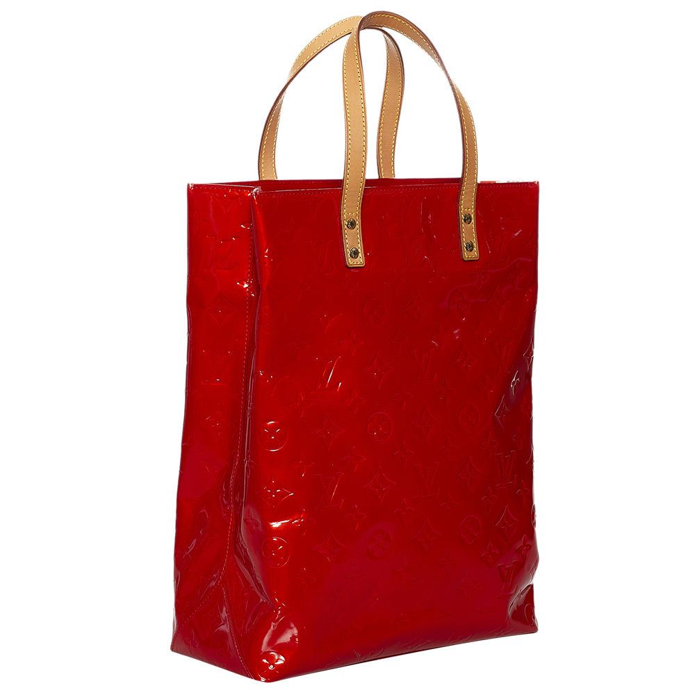 

Louis Vuitton Red Monogram Vernis Reade MM Bag